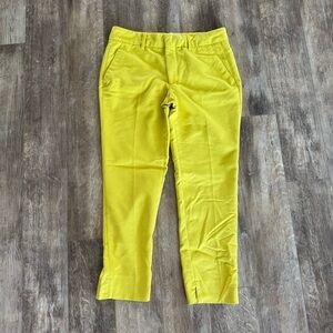 Zara Ponte Dress Pants Yellow Pants